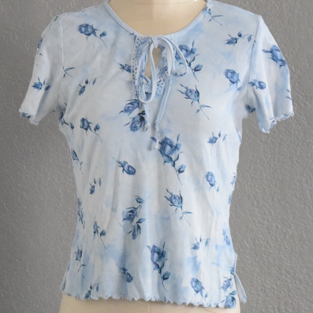 Blue Rose Tee